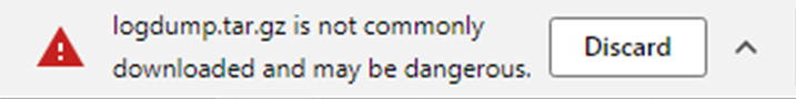 log dump tar gz
