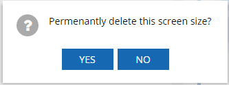 Confirm deletion